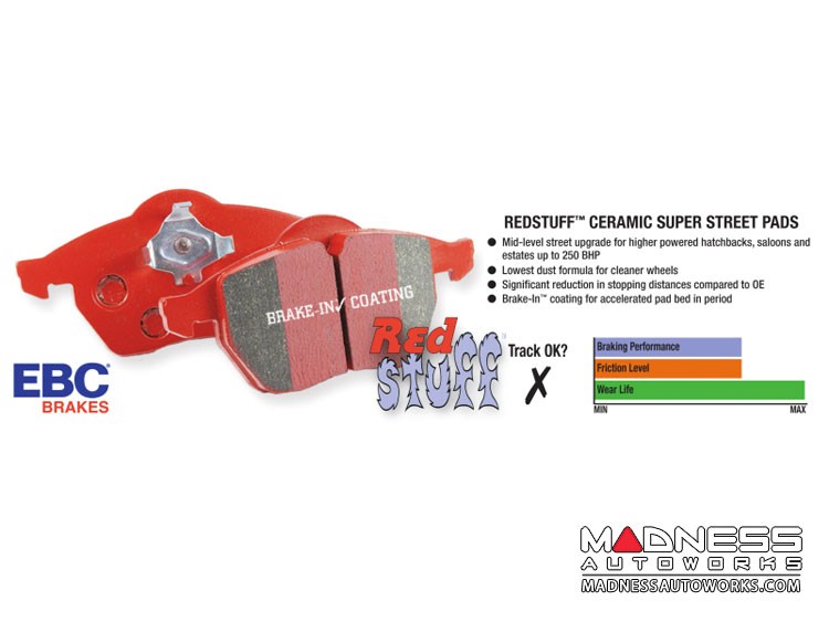 Jaguar FPace Brake Pads EBC Front Red Stuff